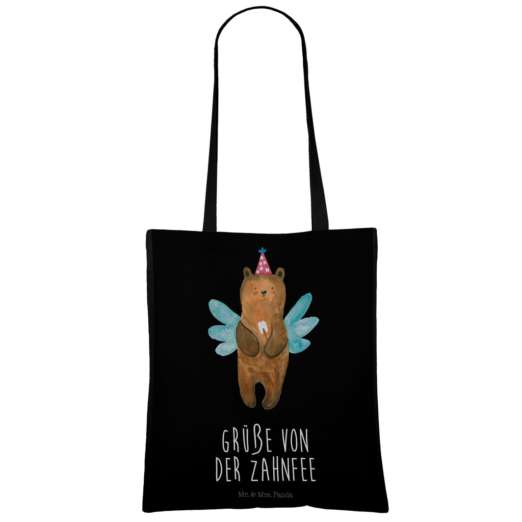 Tragetasche Bär Zahnfee Beuteltasche, Beutel, Einkaufstasche, Jutebeutel, Stoffbeutel, Tasche, Shopper, Umhängetasche, Strandtasche, Schultertasche, Stofftasche, Tragetasche, Badetasche, Jutetasche, Einkaufstüte, Laptoptasche, Bär, Teddy, Teddybär, Zahnfee, Fee, Milchzahn, Erster Zahn