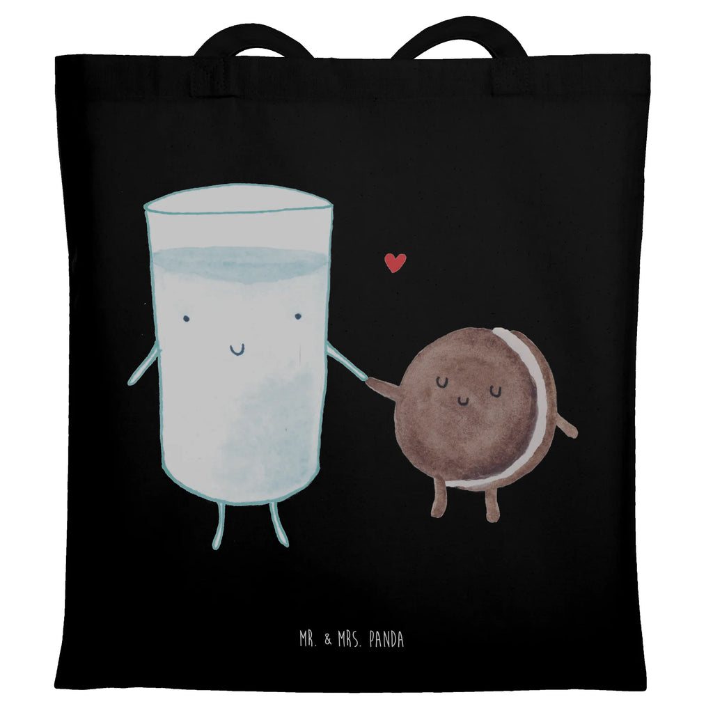 Tragetasche Milch Keks Beuteltasche, Beutel, Einkaufstasche, Jutebeutel, Stoffbeutel, Tasche, Shopper, Umhängetasche, Strandtasche, Schultertasche, Stofftasche, Tragetasche, Badetasche, Jutetasche, Einkaufstüte, Laptoptasche, Tiermotive, Gute Laune, lustige Sprüche, Tiere, Milk, Cookie, Milch, Keks, Kekse, Kaffee, Einladung Frühstück, Motiv süß, romantisch, perfektes Paar