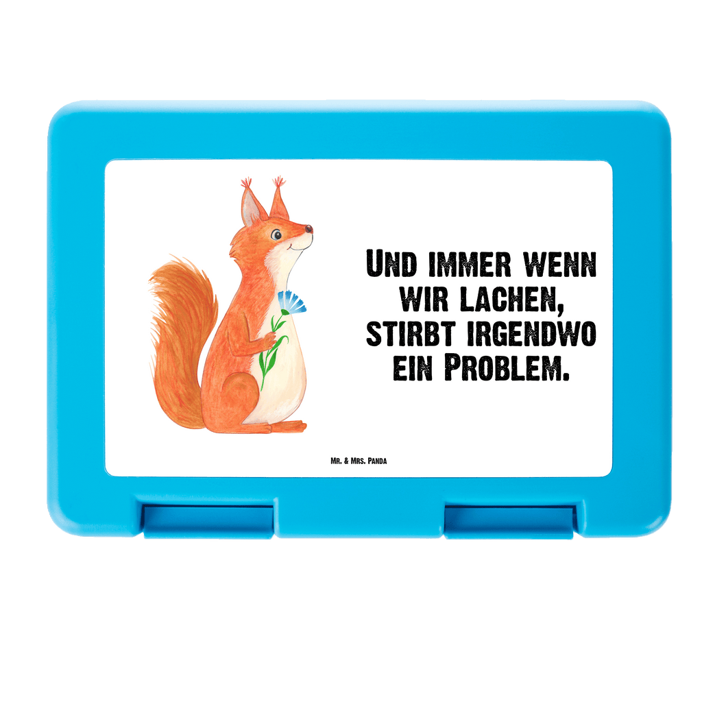 Brotdose Eichhörnchen Blume Brotbox, Snackbox, Lunch box, Butterbrotdose, Brotzeitbox, Tiermotive, Gute Laune, lustige Sprüche, Tiere, Eichhörnchen, Eichhorn, Spruch positiv, Lachen, Spaß, Motivation Sprüche, Motivation Bilder, glücklich Spruch, Spruch Deko