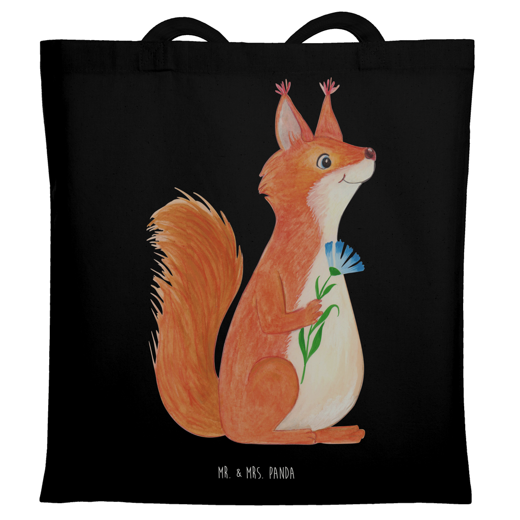 Tragetasche Eichhörnchen Blume Beuteltasche, Beutel, Einkaufstasche, Jutebeutel, Stoffbeutel, Tasche, Shopper, Umhängetasche, Strandtasche, Schultertasche, Stofftasche, Tragetasche, Badetasche, Jutetasche, Einkaufstüte, Laptoptasche, Tiermotive, Gute Laune, lustige Sprüche, Tiere, Eichhörnchen, Eichhorn, Spruch positiv, Lachen, Spaß, Motivation Sprüche, Motivation Bilder, glücklich Spruch, Spruch Deko