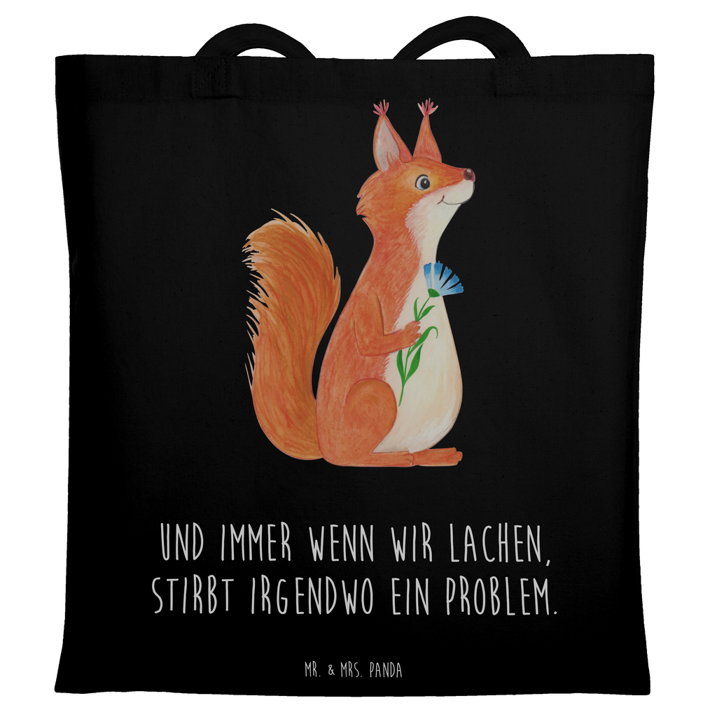 Tragetasche Eichhörnchen Blume Beuteltasche, Beutel, Einkaufstasche, Jutebeutel, Stoffbeutel, Tasche, Shopper, Umhängetasche, Strandtasche, Schultertasche, Stofftasche, Tragetasche, Badetasche, Jutetasche, Einkaufstüte, Laptoptasche, Tiermotive, Gute Laune, lustige Sprüche, Tiere, Eichhörnchen, Eichhorn, Spruch positiv, Lachen, Spaß, Motivation Sprüche, Motivation Bilder, glücklich Spruch, Spruch Deko