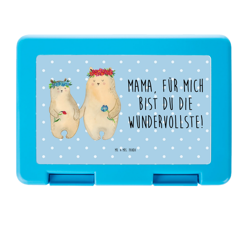 Brotdose Bären mit Blumenkranz Brotbox, Snackbox, Lunch box, Butterbrotdose, Brotzeitbox, Familie, Vatertag, Muttertag, Bruder, Schwester, Mama, Papa, Oma, Opa, Bär, Bären, Mutter, Mutti, Mami, Lieblingsmensch, Lieblingsmama, beste Mutter, weltbeste Mama, Geschenk Mama. Muttertag, Tochter, Kind, Kinder, Töchter, Family, Vorbild