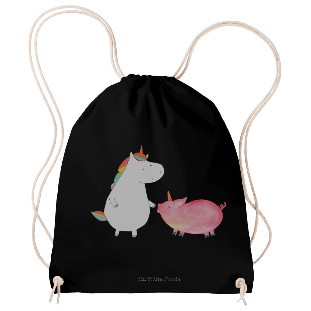 Sportbeutel Einhorn Schwein Sportbeutel, Turnbeutel, Beutel, Sporttasche, Tasche, Stoffbeutel, Sportbeutel Kinder, Gymsack, Beutel Rucksack, Kleine Sporttasche, Sportzubehör, Turnbeutel Baumwolle, Einhorn, Einhörner, Einhorn Deko, Unicorn, Freundschaft, Schweinhorn, Schwein, Freundin, Schweinchen