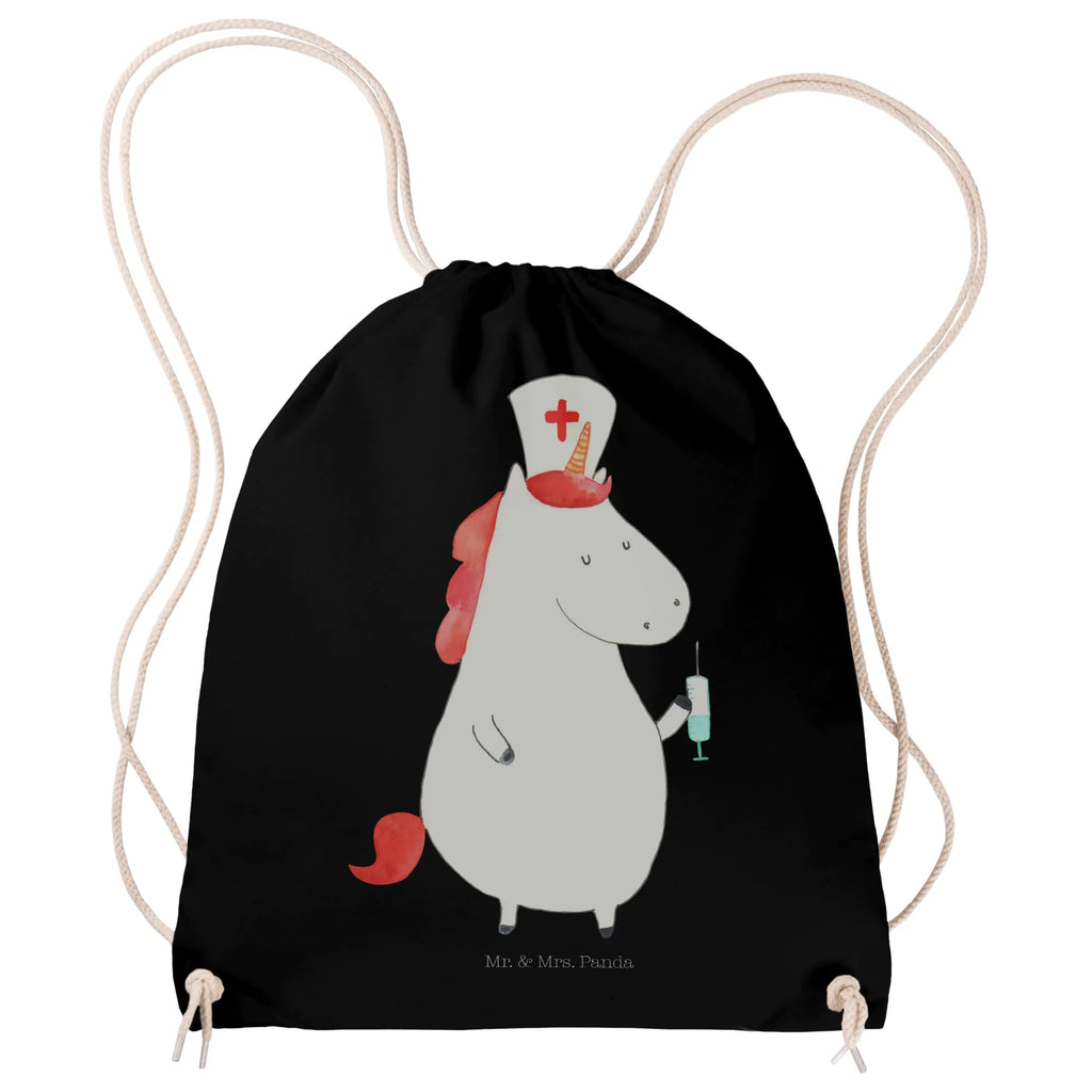 Sportbeutel Einhorn Krankenschwester Sportbeutel, Turnbeutel, Beutel, Sporttasche, Tasche, Stoffbeutel, Sportbeutel Kinder, Gymsack, Beutel Rucksack, Kleine Sporttasche, Sportzubehör, Turnbeutel Baumwolle, Einhorn, Einhörner, Einhorn Deko, Pegasus, Unicorn, Krankenschwester Geschenk, Krankenpfleger Geschenk, Krankenpflegerin, Krankenschwester Dankeschön, Krankenhaus, Ärztin Geschenk