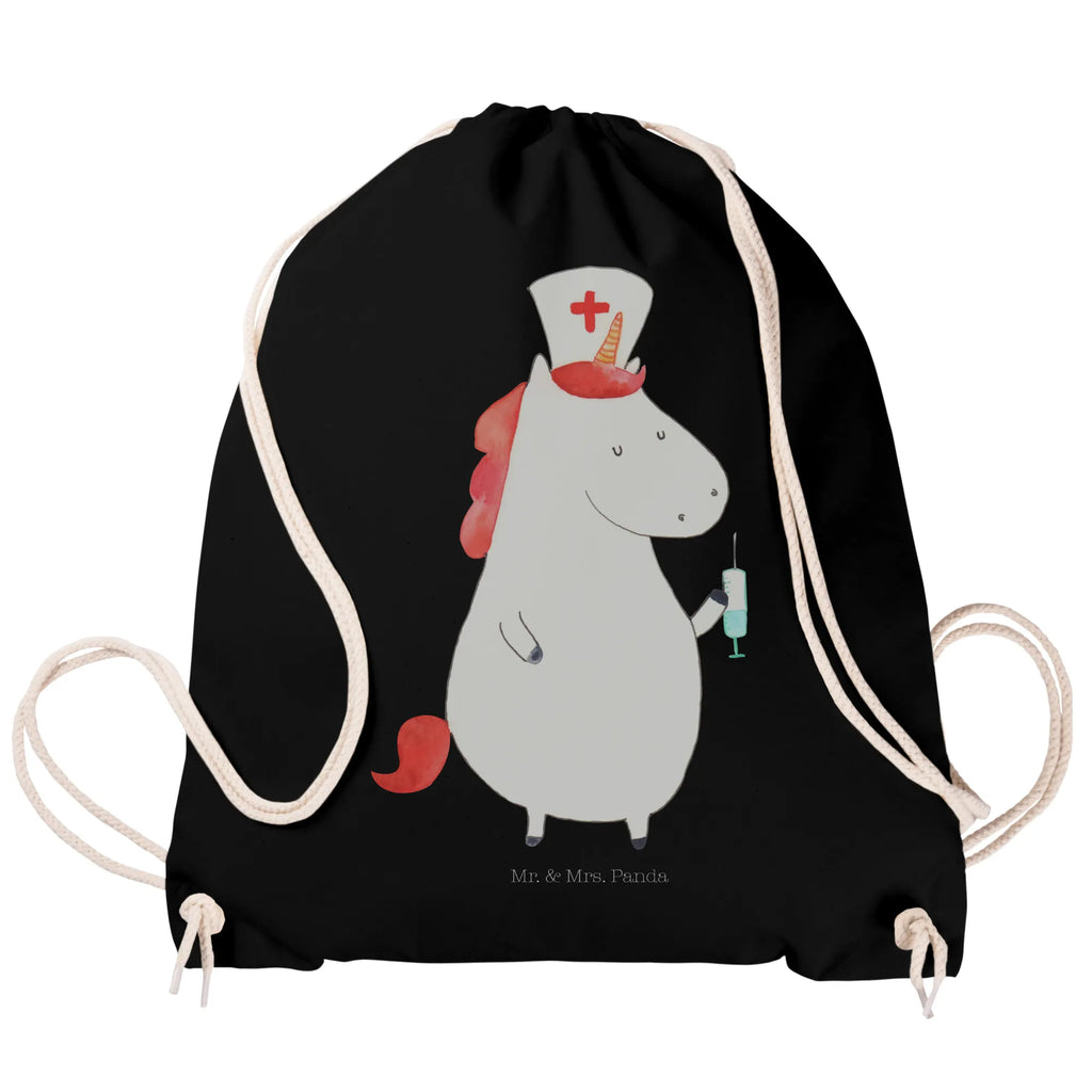 Sportbeutel Einhorn Krankenschwester Sportbeutel, Turnbeutel, Beutel, Sporttasche, Tasche, Stoffbeutel, Sportbeutel Kinder, Gymsack, Beutel Rucksack, Kleine Sporttasche, Sportzubehör, Turnbeutel Baumwolle, Einhorn, Einhörner, Einhorn Deko, Pegasus, Unicorn, Krankenschwester Geschenk, Krankenpfleger Geschenk, Krankenpflegerin, Krankenschwester Dankeschön, Krankenhaus, Ärztin Geschenk