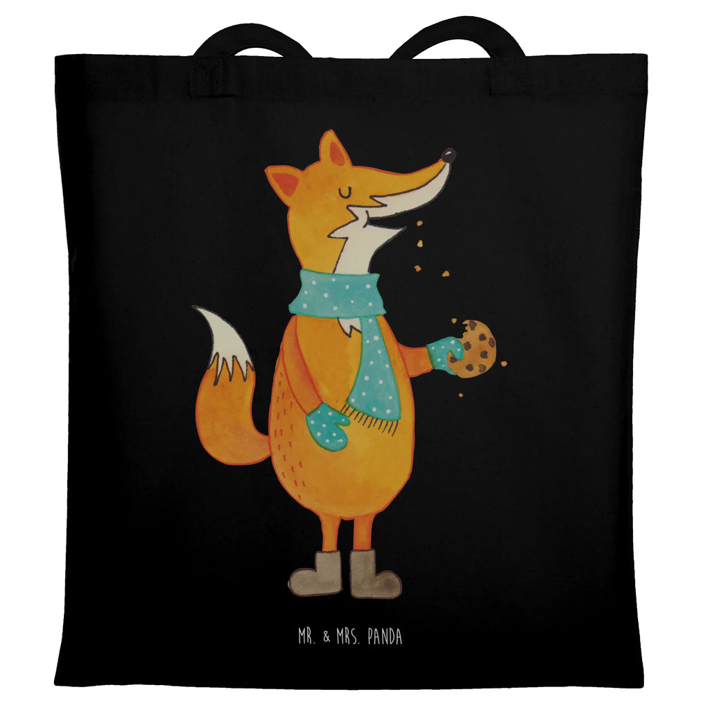 Tragetasche Fuchs Keks Beuteltasche, Beutel, Einkaufstasche, Jutebeutel, Stoffbeutel, Tasche, Shopper, Umhängetasche, Strandtasche, Schultertasche, Stofftasche, Tragetasche, Badetasche, Jutetasche, Einkaufstüte, Laptoptasche, Fuchs, Füchse, Backen Spruch, Kekse, Winter, Weihnachtszeit, Plätzchen, Liebe, Küche Deko