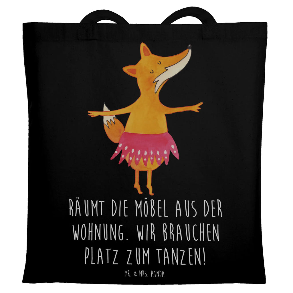 Tragetasche Fuchs Ballerina Beuteltasche, Beutel, Einkaufstasche, Jutebeutel, Stoffbeutel, Tasche, Shopper, Umhängetasche, Strandtasche, Schultertasche, Stofftasche, Tragetasche, Badetasche, Jutetasche, Einkaufstüte, Laptoptasche, Fuchs, Fuchs Spruch, Füchse, Füchsin, Ballerina, Ballett, Tänzerin, Tanzen, Party, Einladung, Geburtstag