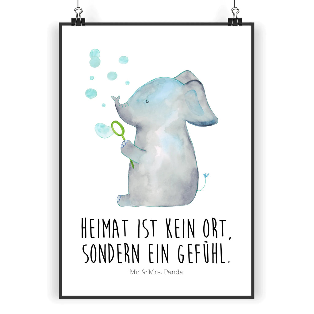 Poster Elefant Seifenblasen Poster, Wandposter, Bild, Wanddeko, Küchenposter, Kinderposter, Wanddeko Bild, Raumdekoration, Wanddekoration, Handgemaltes Poster, Mr. & Mrs. Panda Poster, Designposter, Kunstdruck, Posterdruck, Tiermotive, Gute Laune, lustige Sprüche, Tiere, Elefant, Elefanten, Dickhäuter, Rüsseltier, Seifenblasen, Liebe, Heimat, Gefühl. Daheim, Liebesbeweis, Liebesspruch