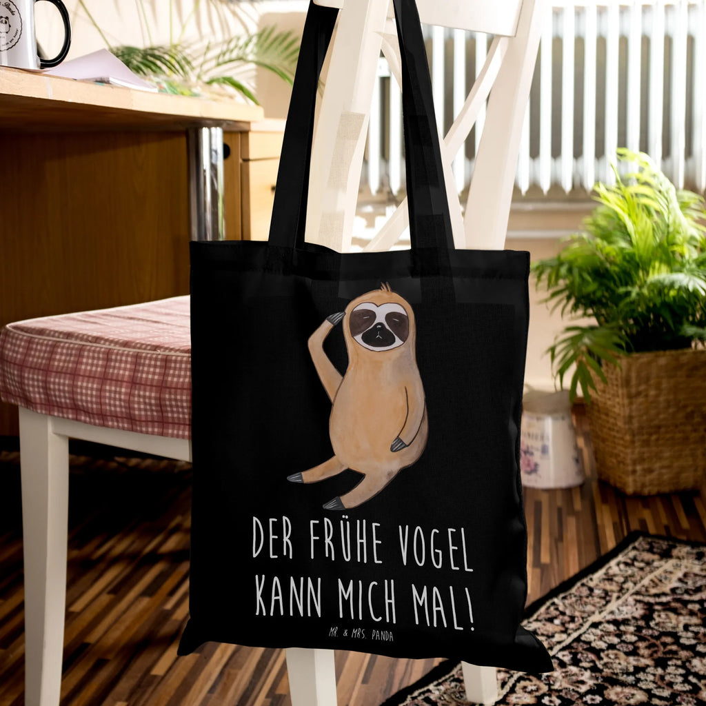 Tragetasche Faultier Vogel Beuteltasche, Beutel, Einkaufstasche, Jutebeutel, Stoffbeutel, Tasche, Shopper, Umhängetasche, Strandtasche, Schultertasche, Stofftasche, Tragetasche, Badetasche, Jutetasche, Einkaufstüte, Laptoptasche, Faultier, Faultier Geschenk, Faultier Deko, Faultiere, faul, Lieblingstier, Spinner, früher Vogel, der frühe Vogel, Frühaufsteher, Morgenmuffel, Vogel, Faultierwelt