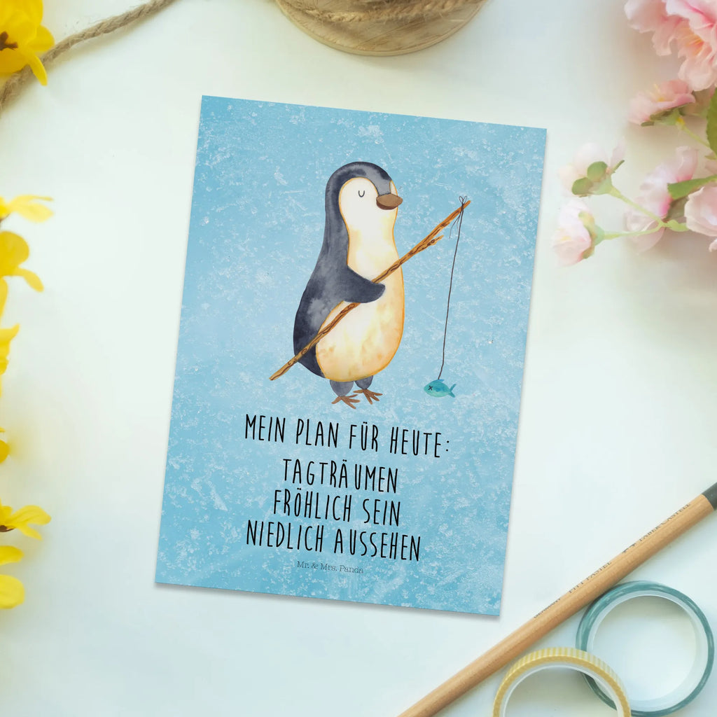 Postkarte Pinguin Angler Postkarte, Karte, Geschenkkarte, Grußkarte, Einladung, Ansichtskarte, Geburtstagskarte, Einladungskarte, Dankeskarte, Ansichtskarten, Einladung Geburtstag, Einladungskarten Geburtstag, Pinguin, Pinguine, Angeln, Angler, Tagträume, Hobby, Plan, Planer, Tagesplan, Neustart, Motivation, Geschenk, Freundinnen, Geschenkidee, Urlaub, Wochenende