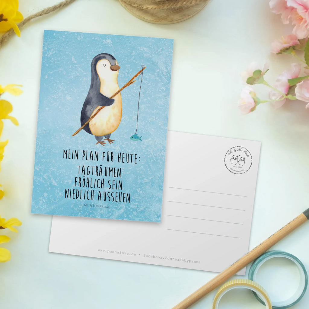 Postkarte Pinguin Angler Postkarte, Karte, Geschenkkarte, Grußkarte, Einladung, Ansichtskarte, Geburtstagskarte, Einladungskarte, Dankeskarte, Ansichtskarten, Einladung Geburtstag, Einladungskarten Geburtstag, Pinguin, Pinguine, Angeln, Angler, Tagträume, Hobby, Plan, Planer, Tagesplan, Neustart, Motivation, Geschenk, Freundinnen, Geschenkidee, Urlaub, Wochenende