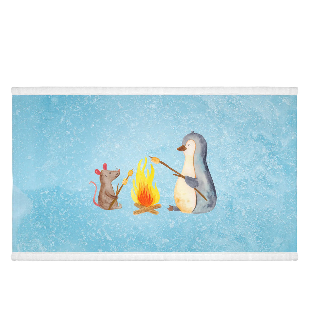 Handtuch Pinguin Lagerfeuer Gästetuch, Reisehandtuch, Sport Handtuch, Frottier, Kinder Handtuch, Pinguin, Maus, Pinguine, Lagerfeuer, Leben, Arbeit, Job, Motivation, Büro, Büroalltag, Lebensspruch, Lebensmotivation, Neustart, Liebe, grillen, Feuer, Marshmallows