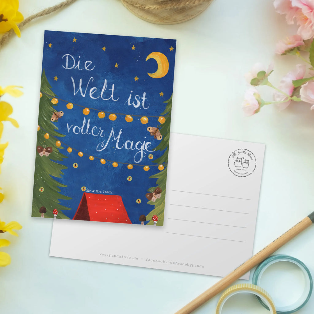 Postkarte Die Welt ist voller Magie Postkarte, Karte, Geschenkkarte, Grußkarte, Einladung, Ansichtskarte, Geburtstagskarte, Einladungskarte, Dankeskarte, Ansichtskarten, Einladung Geburtstag, Einladungskarten Geburtstag, Blumen Deko, Frühlings Deko, Sommer Deko, Dekoration, positive Botschaft, Naturliebhaber, Outdoor, Natur, Abenteuer