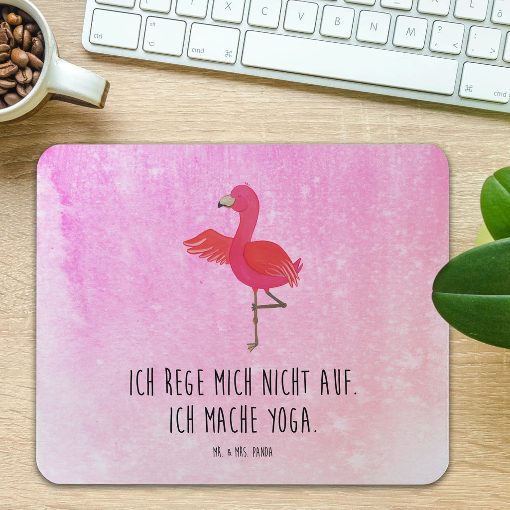 Mauspad Flamingo Yoga Mousepad, Computer zubehör, Büroausstattung, PC Zubehör, Arbeitszimmer, Mauspad, Einzigartiges Mauspad, Designer Mauspad, Mausunterlage, Mauspad Büro, Flamingo, Vogel, Yoga, Namaste, Achtsamkeit, Yoga-Übung, Entspannung, Ärger, Aufregen, Tiefenentspannung