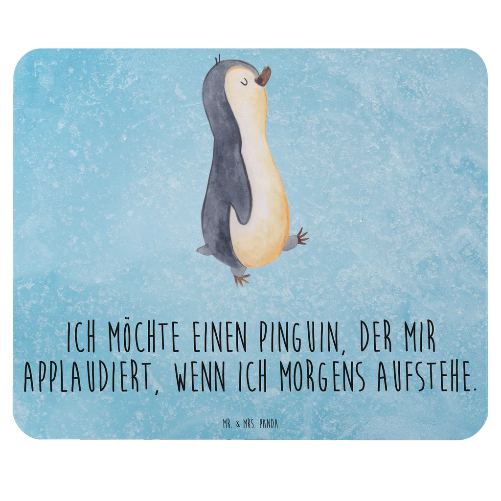 Mauspad Pinguin marschierend Mousepad, Computer zubehör, Büroausstattung, PC Zubehör, Arbeitszimmer, Mauspad, Einzigartiges Mauspad, Designer Mauspad, Mausunterlage, Mauspad Büro, Pinguin, Pinguine, Frühaufsteher, Langschläfer, Bruder, Schwester, Familie