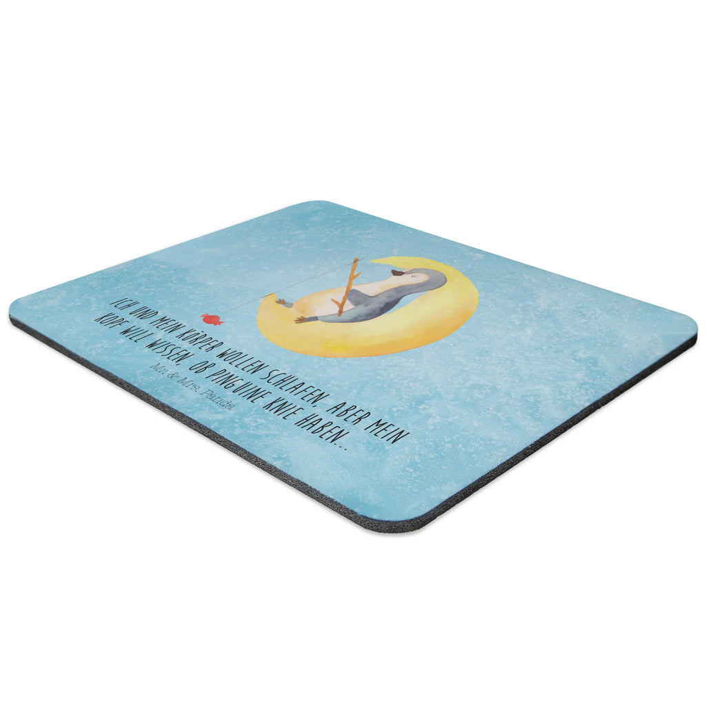 Mauspad Pinguin Mond Mousepad, Computer zubehör, Büroausstattung, PC Zubehör, Arbeitszimmer, Mauspad, Einzigartiges Mauspad, Designer Mauspad, Mausunterlage, Mauspad Büro, Pinguin, Pinguine, Spruch, schlafen, Nachtruhe, Einschlafen, Schlafzimmer, Schlafstörungen, Gästezimmer