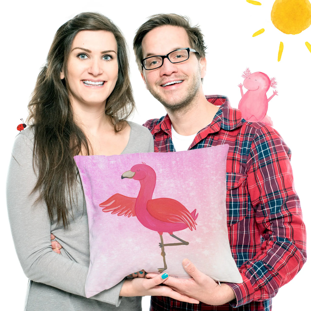 40x40 Kissen Flamingo Yoga Kissenhülle, Kopfkissen, Sofakissen, Dekokissen, Motivkissen, sofakissen, sitzkissen, Kissen, Kissenbezüge, Kissenbezug 40x40, Kissen 40x40, Kissenhülle 40x40, Zierkissen, Couchkissen, Dekokissen Sofa, Sofakissen 40x40, Dekokissen 40x40, Kopfkissen 40x40, Kissen 40x40 Waschbar, Flamingo, Vogel, Yoga, Namaste, Achtsamkeit, Yoga-Übung, Entspannung, Ärger, Aufregen, Tiefenentspannung