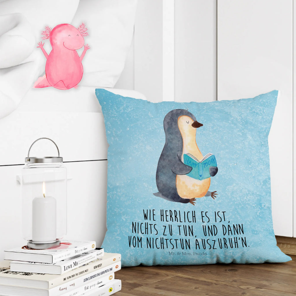 40x40 Kissen Pinguin Buch Kissenhülle, Kopfkissen, Sofakissen, Dekokissen, Motivkissen, sofakissen, sitzkissen, Kissen, Kissenbezüge, Kissenbezug 40x40, Kissen 40x40, Kissenhülle 40x40, Zierkissen, Couchkissen, Dekokissen Sofa, Sofakissen 40x40, Dekokissen 40x40, Kopfkissen 40x40, Kissen 40x40 Waschbar, Pinguin, Pinguine, Buch, Lesen, Bücherwurm, Nichtstun, Faulenzen, Ferien, Urlaub, Freizeit