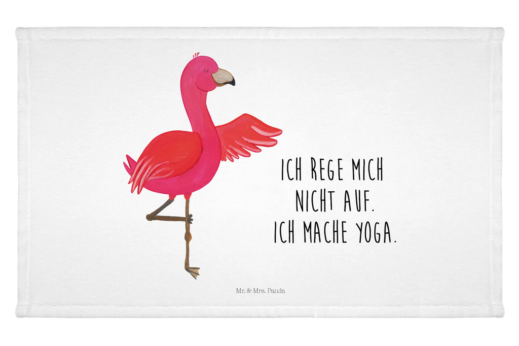 Handtuch Flamingo Yoga Handtuch, Badehandtuch, Badezimmer, Handtücher, groß, Kinder, Baby, Flamingo, Vogel, Yoga, Namaste, Achtsamkeit, Yoga-Übung, Entspannung, Ärger, Aufregen, Tiefenentspannung