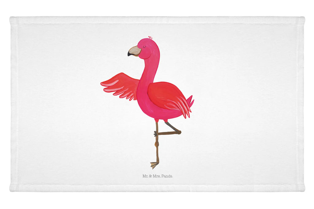 Handtuch Flamingo Yoga Handtuch, Badehandtuch, Badezimmer, Handtücher, groß, Kinder, Baby, Flamingo, Vogel, Yoga, Namaste, Achtsamkeit, Yoga-Übung, Entspannung, Ärger, Aufregen, Tiefenentspannung