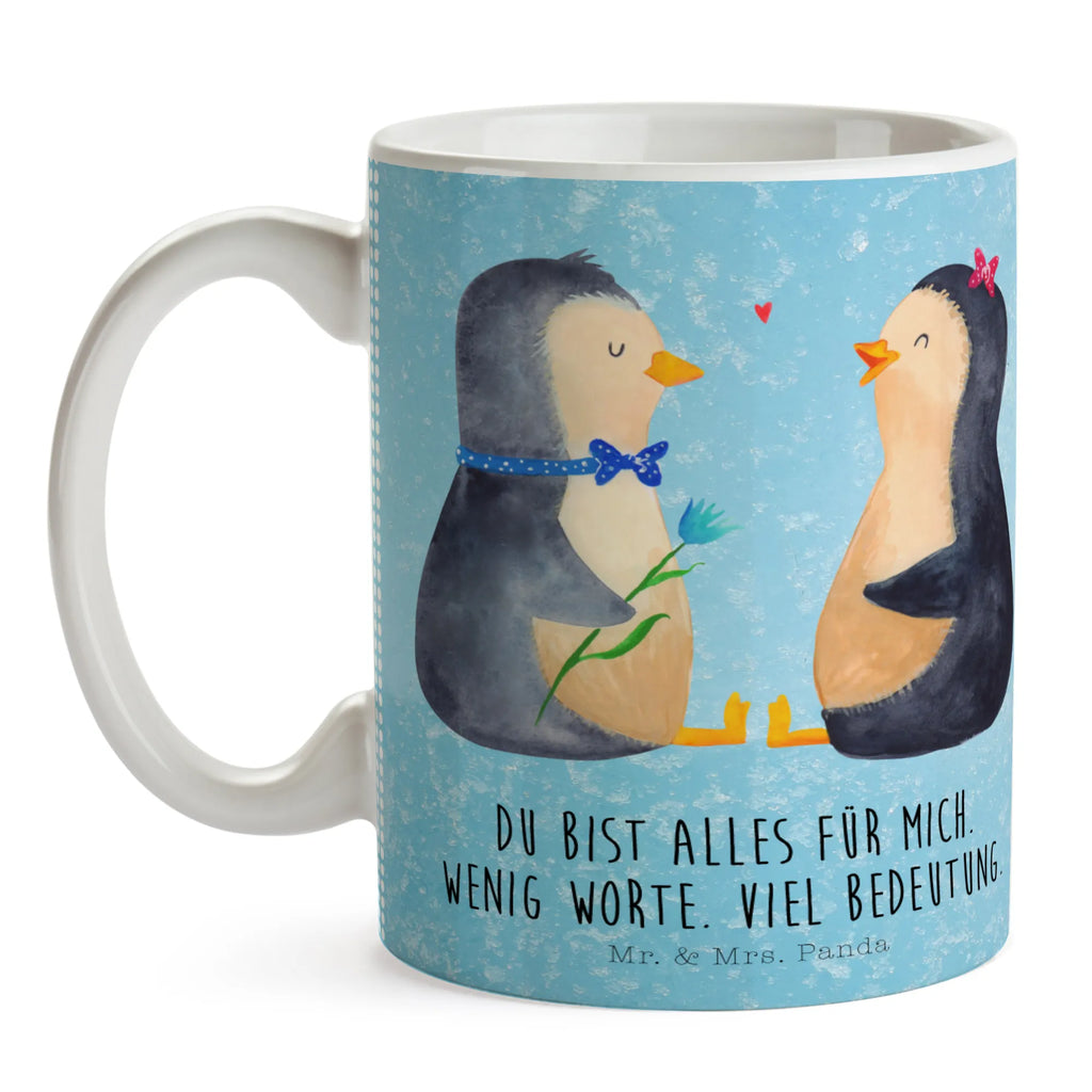 Tasse Pinguin Pärchen Tasse, Kaffeetasse, Teetasse, Becher, Kaffeebecher, Teebecher, Keramiktasse, Porzellantasse, Büro Tasse, Geschenk Tasse, Tasse Sprüche, Tasse Motive, Kaffeetassen, Tasse bedrucken, Designer Tasse, Cappuccino Tassen, Schöne Teetassen, Pinguin, Pinguine, Liebe, Liebespaar, Liebesbeweis, Liebesgeschenk, Verlobung, Jahrestag, Hochzeitstag, Hochzeit, Hochzeitsgeschenk, große Liebe, Traumpaar