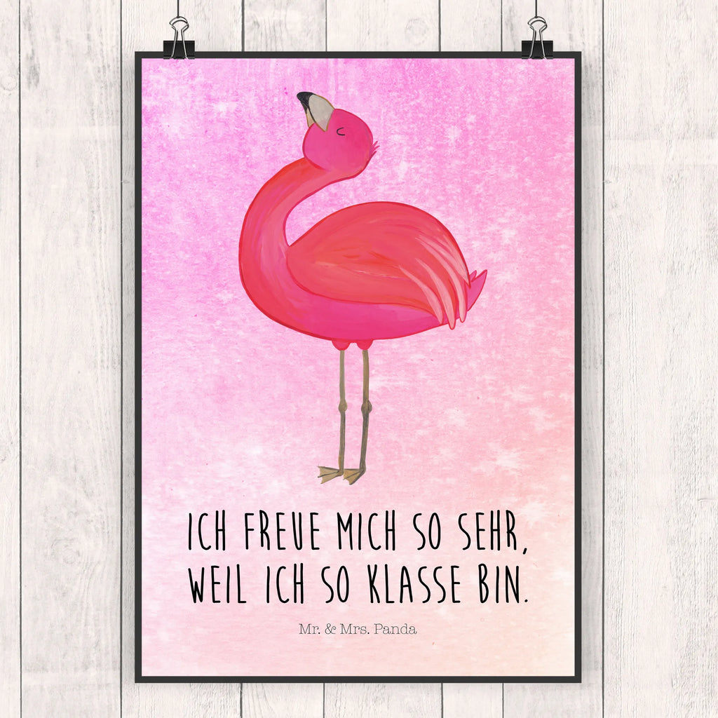 Poster Flamingo Stolz Poster, Wandposter, Bild, Wanddeko, Küchenposter, Kinderposter, Wanddeko Bild, Raumdekoration, Wanddekoration, Handgemaltes Poster, Mr. & Mrs. Panda Poster, Designposter, Kunstdruck, Posterdruck, Flamingo, stolz, Freude, Selbstliebe, Selbstakzeptanz, Freundin, beste Freundin, Tochter, Mama, Schwester