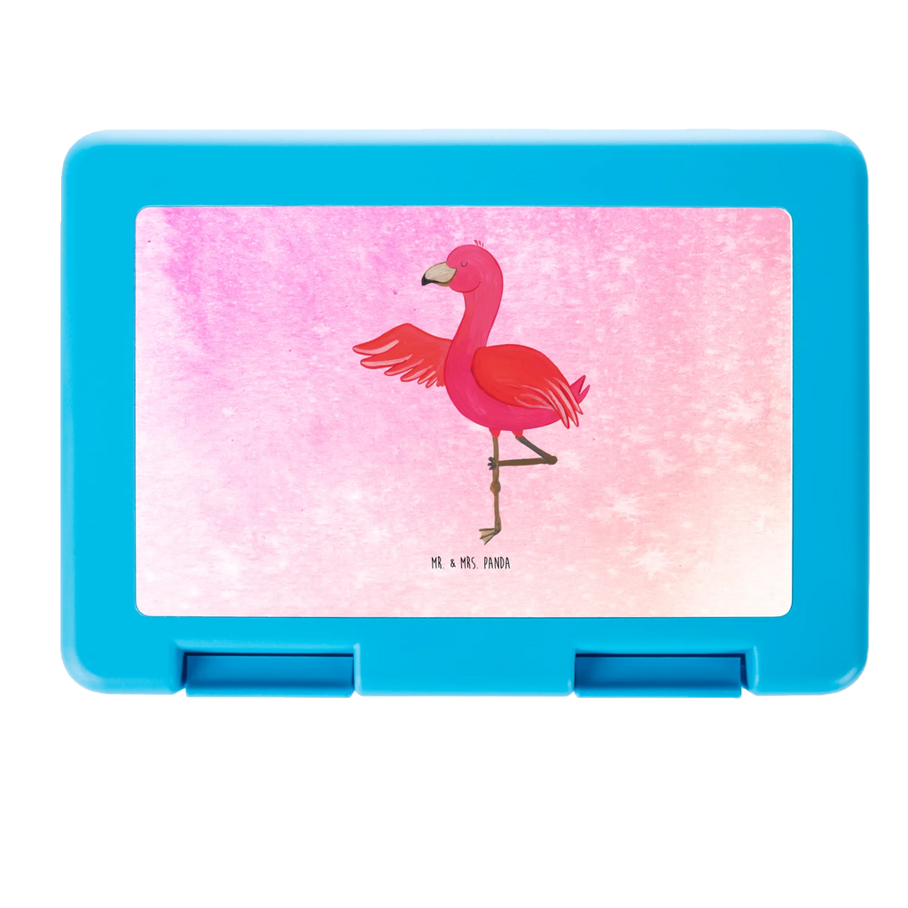 Brotdose Flamingo Yoga Brotbox, Snackbox, Lunch box, Butterbrotdose, Brotzeitbox, Flamingo, Vogel, Yoga, Namaste, Achtsamkeit, Yoga-Übung, Entspannung, Ärger, Aufregen, Tiefenentspannung