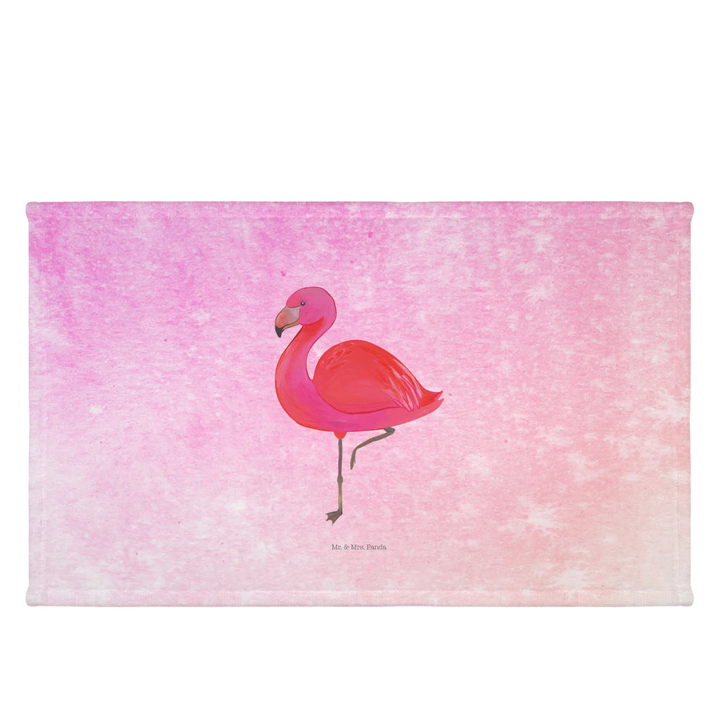 Handtuch Flamingo Classic Handtuch, Badehandtuch, Badezimmer, Handtücher, groß, Kinder, Baby, Flamingo, Einzigartig, Selbstliebe, Stolz, ich, für mich, Spruch, Freundin, Freundinnen, Außenseiter, Sohn, Tochter, Geschwister