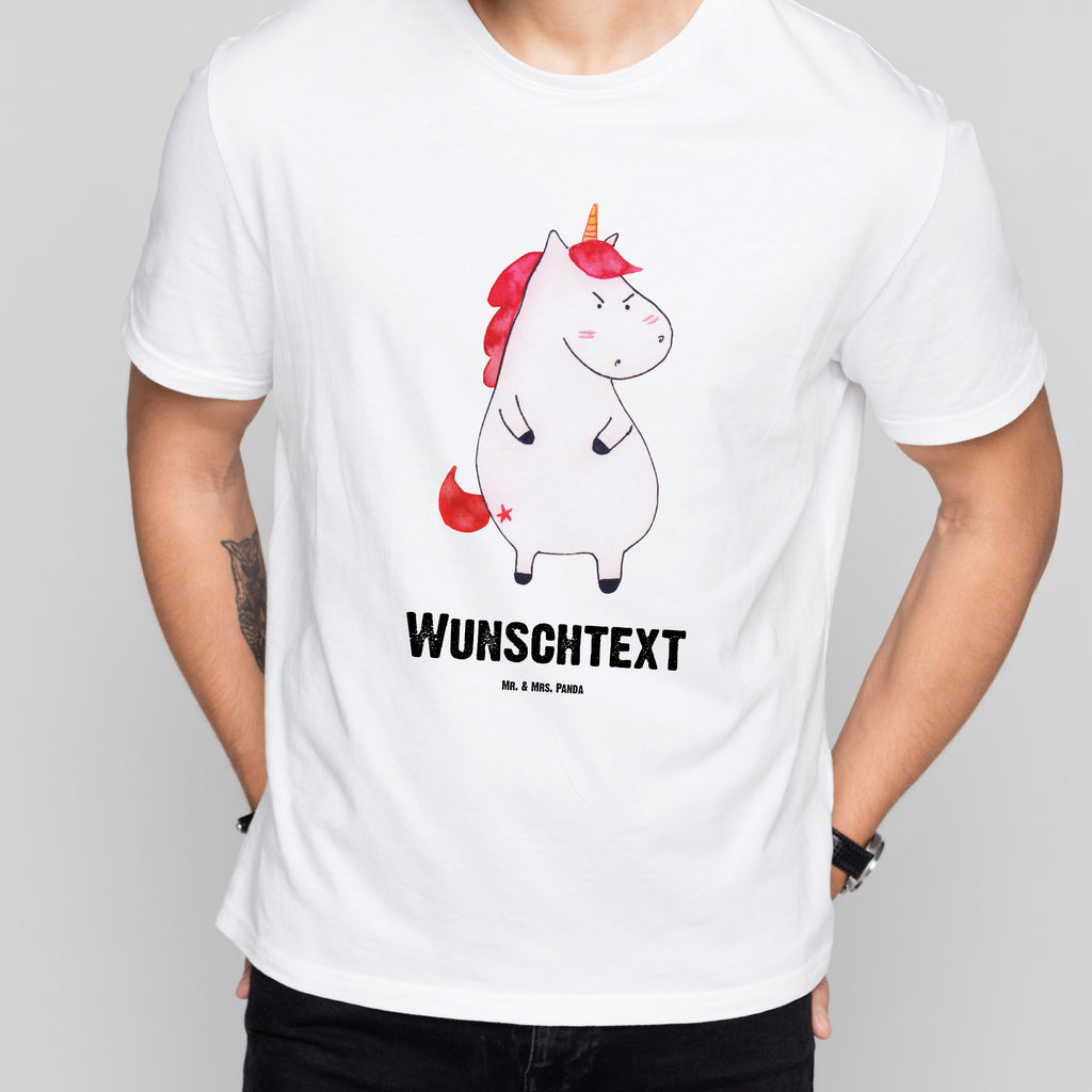 Personalisiertes T-Shirt Einhorn Wut T-Shirt Personalisiert, T-Shirt mit Namen, T-Shirt mit Aufruck, Männer, Frauen, Wunschtext, Bedrucken, Einhorn, Einhörner, Einhorn Deko, Pegasus, Unicorn, Realität, Ansage, lustlos, nein, Büro, Arbeit, wütend, dumme Fragen, lustig, Spaß, Geschenk