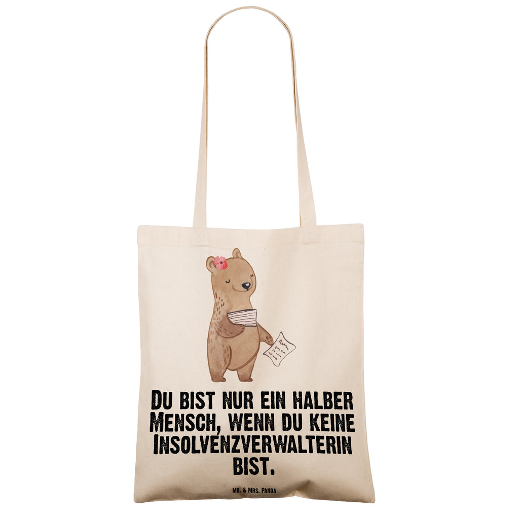 Tragetasche Insolvenzverwalterin mit Herz Beuteltasche, Beutel, Einkaufstasche, Jutebeutel, Stoffbeutel, Tasche, Shopper, Umhängetasche, Strandtasche, Schultertasche, Stofftasche, Tragetasche, Badetasche, Jutetasche, Einkaufstüte, Laptoptasche, Beruf, Ausbildung, Jubiläum, Abschied, Rente, Kollege, Kollegin, Geschenk, Schenken, Arbeitskollege, Mitarbeiter, Firma, Danke, Dankeschön