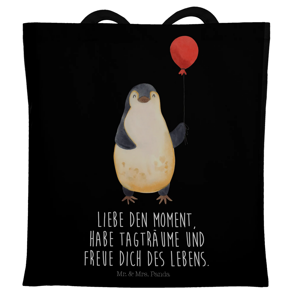 Tragetasche Pinguin Luftballon Beuteltasche, Beutel, Einkaufstasche, Jutebeutel, Stoffbeutel, Tasche, Shopper, Umhängetasche, Strandtasche, Schultertasche, Stofftasche, Tragetasche, Badetasche, Jutetasche, Einkaufstüte, Laptoptasche, Pinguin, Pinguine, Luftballon, Tagträume, Lebenslust, Geschenk Freundin, Geschenkidee, beste Freundin, Motivation, Neustart, neues Leben, Liebe, Glück