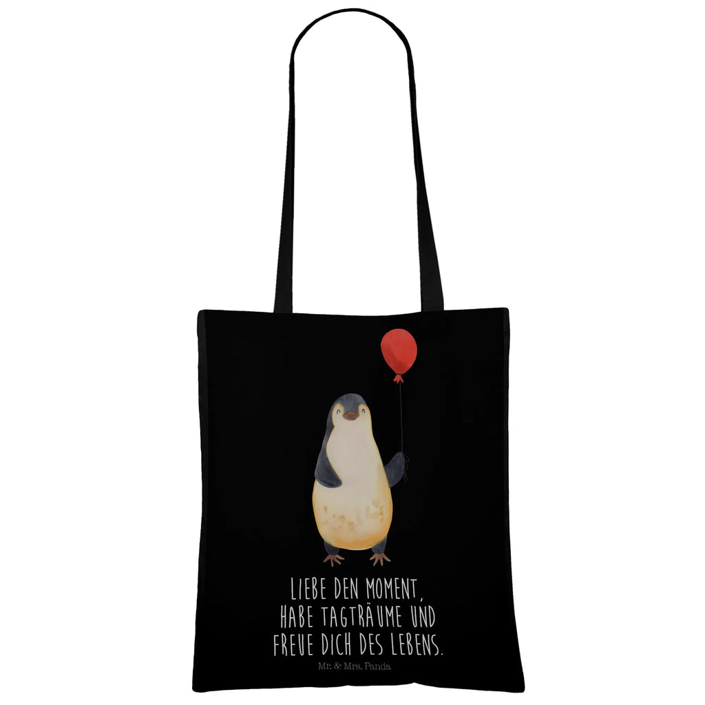 Tragetasche Pinguin Luftballon Beuteltasche, Beutel, Einkaufstasche, Jutebeutel, Stoffbeutel, Tasche, Shopper, Umhängetasche, Strandtasche, Schultertasche, Stofftasche, Tragetasche, Badetasche, Jutetasche, Einkaufstüte, Laptoptasche, Pinguin, Pinguine, Luftballon, Tagträume, Lebenslust, Geschenk Freundin, Geschenkidee, beste Freundin, Motivation, Neustart, neues Leben, Liebe, Glück