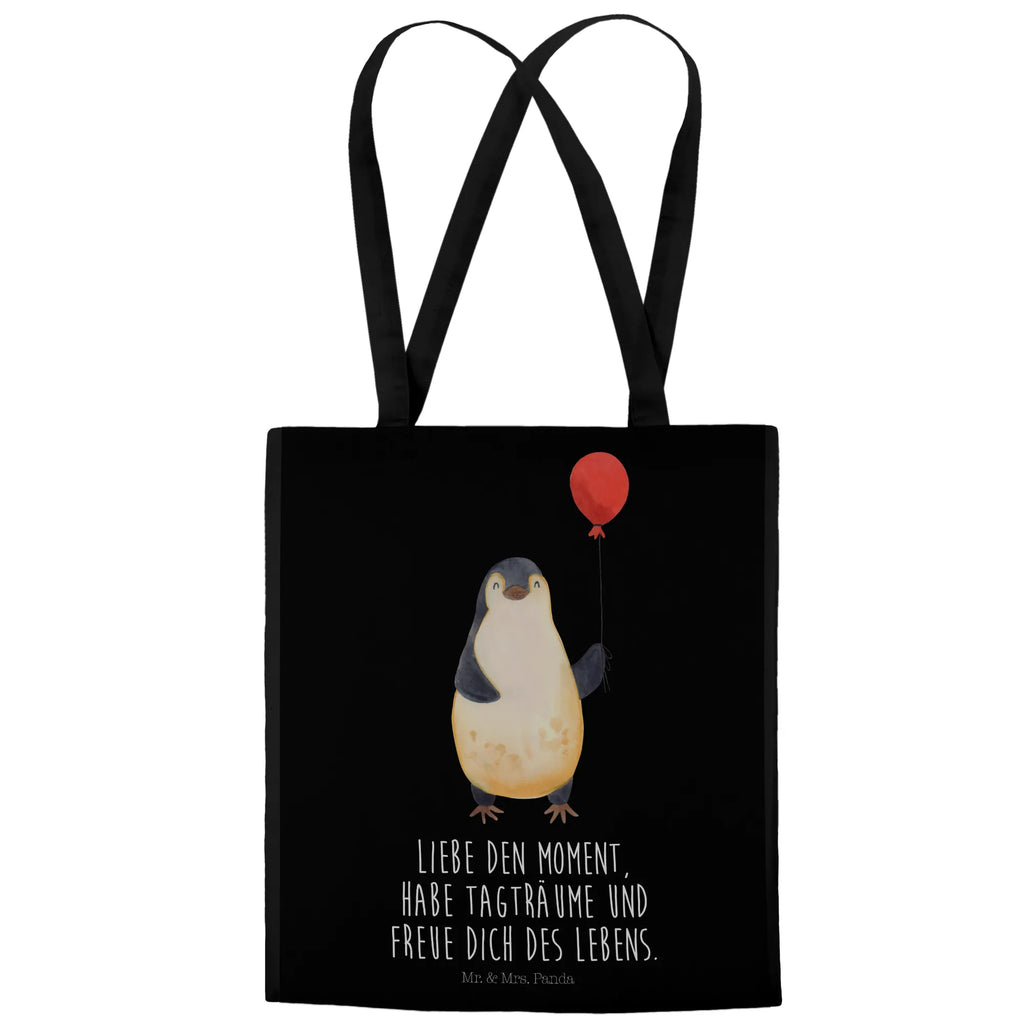 Tragetasche Pinguin Luftballon Beuteltasche, Beutel, Einkaufstasche, Jutebeutel, Stoffbeutel, Tasche, Shopper, Umhängetasche, Strandtasche, Schultertasche, Stofftasche, Tragetasche, Badetasche, Jutetasche, Einkaufstüte, Laptoptasche, Pinguin, Pinguine, Luftballon, Tagträume, Lebenslust, Geschenk Freundin, Geschenkidee, beste Freundin, Motivation, Neustart, neues Leben, Liebe, Glück