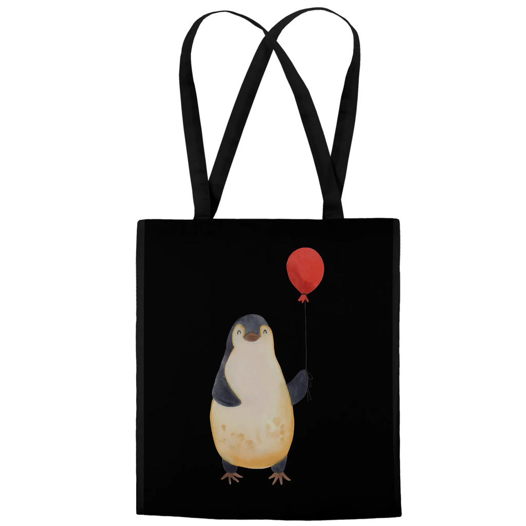 Tragetasche Pinguin Luftballon Beuteltasche, Beutel, Einkaufstasche, Jutebeutel, Stoffbeutel, Tasche, Shopper, Umhängetasche, Strandtasche, Schultertasche, Stofftasche, Tragetasche, Badetasche, Jutetasche, Einkaufstüte, Laptoptasche, Pinguin, Pinguine, Luftballon, Tagträume, Lebenslust, Geschenk Freundin, Geschenkidee, beste Freundin, Motivation, Neustart, neues Leben, Liebe, Glück