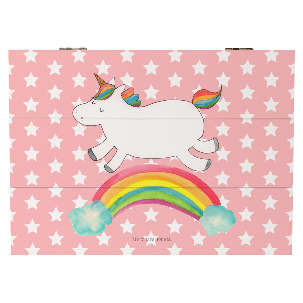 Holzkiste Einhorn Regenbogen Holzkiste, Kiste, Schatzkiste, Truhe, Schatulle, XXL, Erinnerungsbox, Erinnerungskiste, Dekokiste, Aufbewahrungsbox, Geschenkbox, Geschenkdose, Einhorn, Einhörner, Einhorn Deko, Pegasus, Unicorn, Regenbogen, Glitzer, Einhornpower, Erwachsenwerden, Einhornautobahn