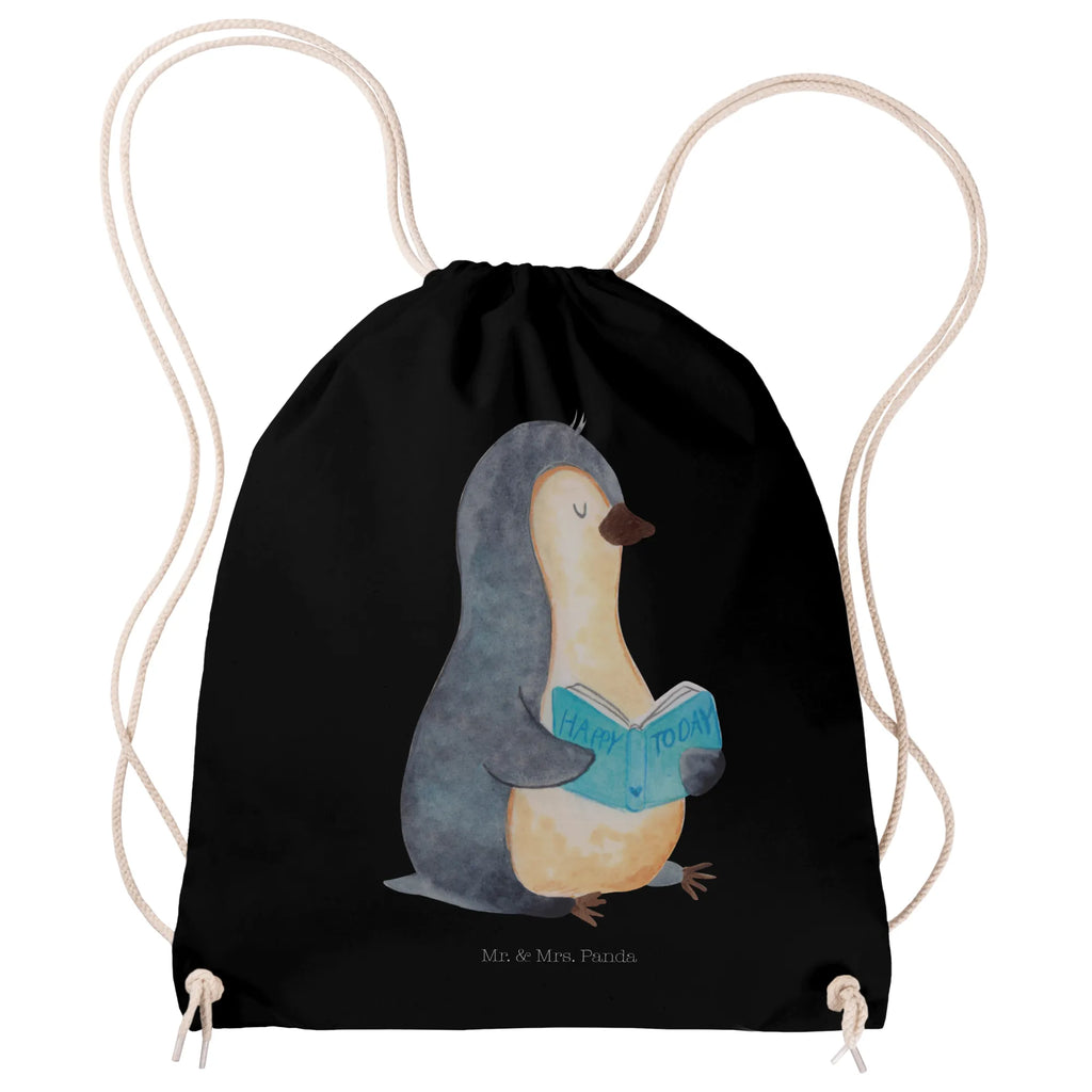 Sportbeutel Pinguin Buch Sportbeutel, Turnbeutel, Beutel, Sporttasche, Tasche, Stoffbeutel, Sportbeutel Kinder, Gymsack, Beutel Rucksack, Kleine Sporttasche, Sportzubehör, Turnbeutel Baumwolle, Pinguin, Pinguine, Buch, Lesen, Bücherwurm, Nichtstun, Faulenzen, Ferien, Urlaub, Freizeit