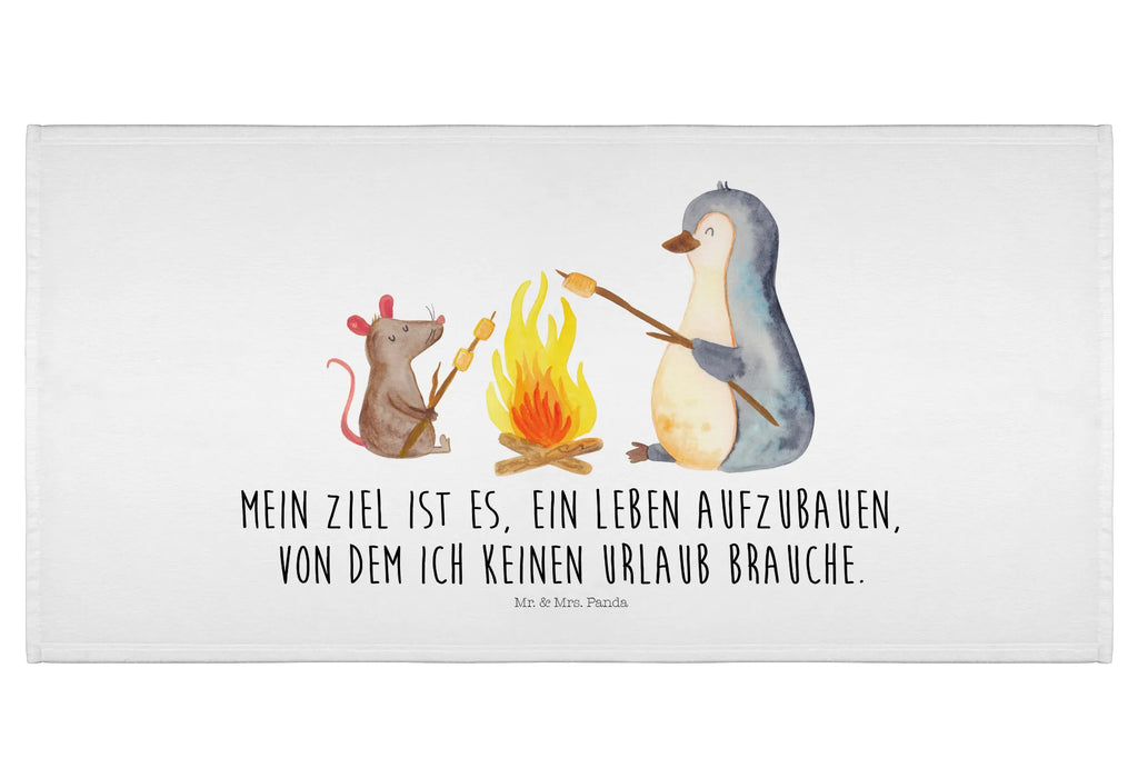 Handtuch Pinguin Lagerfeuer Gästetuch, Reisehandtuch, Sport Handtuch, Frottier, Kinder Handtuch, Pinguin, Maus, Pinguine, Lagerfeuer, Leben, Arbeit, Job, Motivation, Büro, Büroalltag, Lebensspruch, Lebensmotivation, Neustart, Liebe, grillen, Feuer, Marshmallows