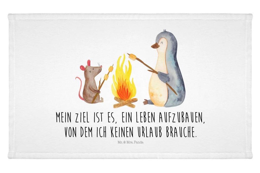 Handtuch Pinguin Lagerfeuer Gästetuch, Reisehandtuch, Sport Handtuch, Frottier, Kinder Handtuch, Pinguin, Maus, Pinguine, Lagerfeuer, Leben, Arbeit, Job, Motivation, Büro, Büroalltag, Lebensspruch, Lebensmotivation, Neustart, Liebe, grillen, Feuer, Marshmallows