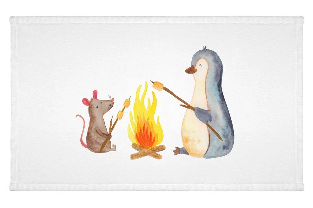 Handtuch Pinguin Lagerfeuer Gästetuch, Reisehandtuch, Sport Handtuch, Frottier, Kinder Handtuch, Pinguin, Maus, Pinguine, Lagerfeuer, Leben, Arbeit, Job, Motivation, Büro, Büroalltag, Lebensspruch, Lebensmotivation, Neustart, Liebe, grillen, Feuer, Marshmallows