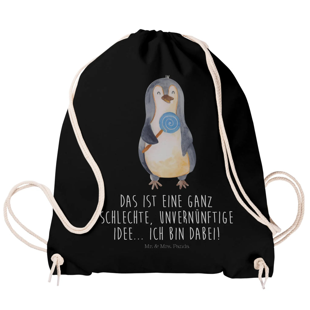 Sportbeutel Pinguin Lolli Sportbeutel, Turnbeutel, Beutel, Sporttasche, Tasche, Stoffbeutel, Sportbeutel Kinder, Gymsack, Beutel Rucksack, Kleine Sporttasche, Sportzubehör, Turnbeutel Baumwolle, Pinguin, Pinguine, Lolli, Süßigkeiten, Blödsinn, Spruch, Rebell, Gauner, Ganove, Rabauke