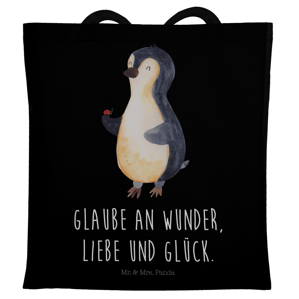 Tragetasche Pinguin Marienkäfer Beuteltasche, Beutel, Einkaufstasche, Jutebeutel, Stoffbeutel, Tasche, Shopper, Umhängetasche, Strandtasche, Schultertasche, Stofftasche, Tragetasche, Badetasche, Jutetasche, Einkaufstüte, Laptoptasche, Pinguin, Pinguine, Marienkäfer, Liebe, Wunder, Glück, Freude, Lebensfreude