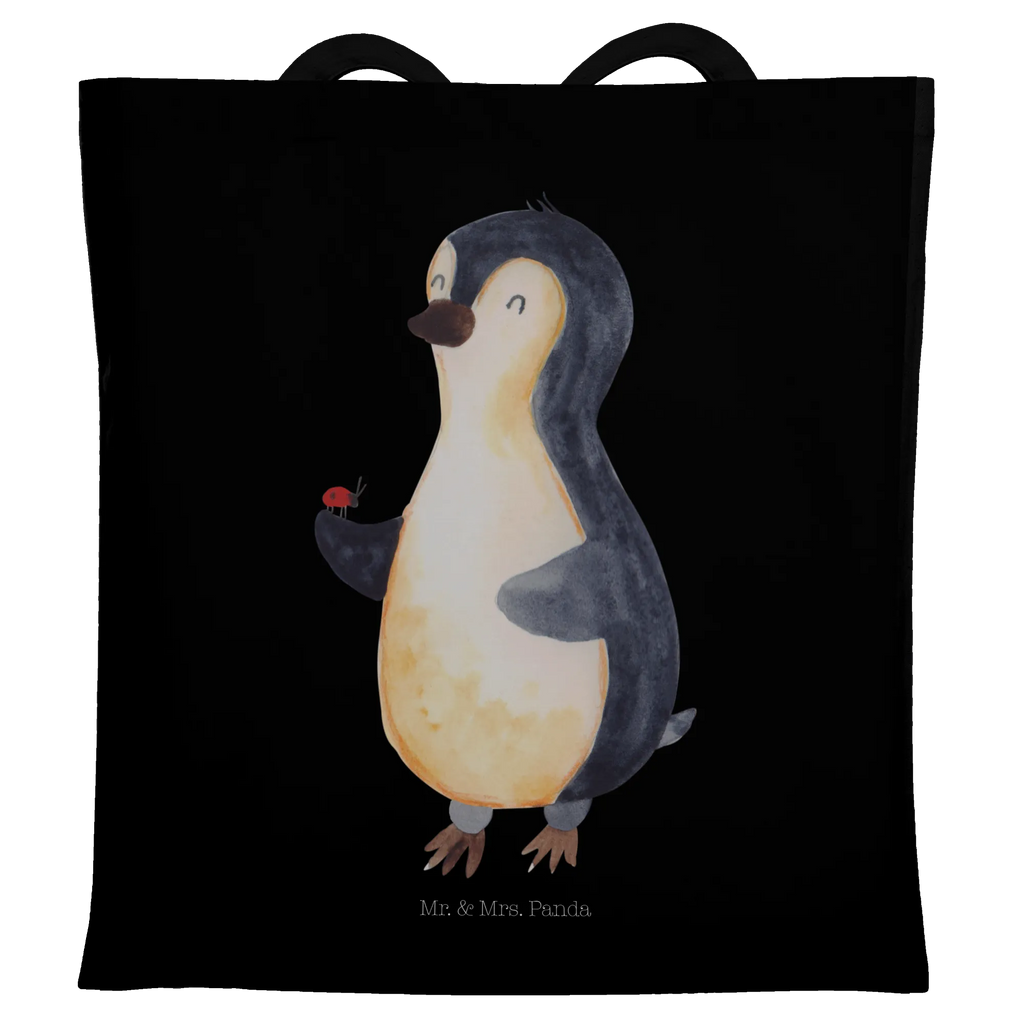 Tragetasche Pinguin Marienkäfer Beuteltasche, Beutel, Einkaufstasche, Jutebeutel, Stoffbeutel, Tasche, Shopper, Umhängetasche, Strandtasche, Schultertasche, Stofftasche, Tragetasche, Badetasche, Jutetasche, Einkaufstüte, Laptoptasche, Pinguin, Pinguine, Marienkäfer, Liebe, Wunder, Glück, Freude, Lebensfreude