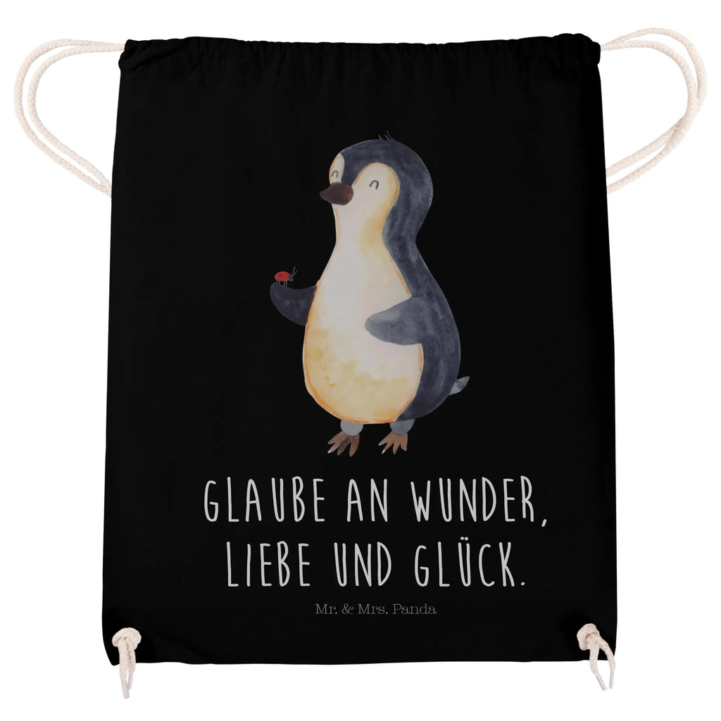 Sportbeutel Pinguin Marienkäfer Sportbeutel, Turnbeutel, Beutel, Sporttasche, Tasche, Stoffbeutel, Sportbeutel Kinder, Gymsack, Beutel Rucksack, Kleine Sporttasche, Sportzubehör, Turnbeutel Baumwolle, Pinguin, Pinguine, Marienkäfer, Liebe, Wunder, Glück, Freude, Lebensfreude