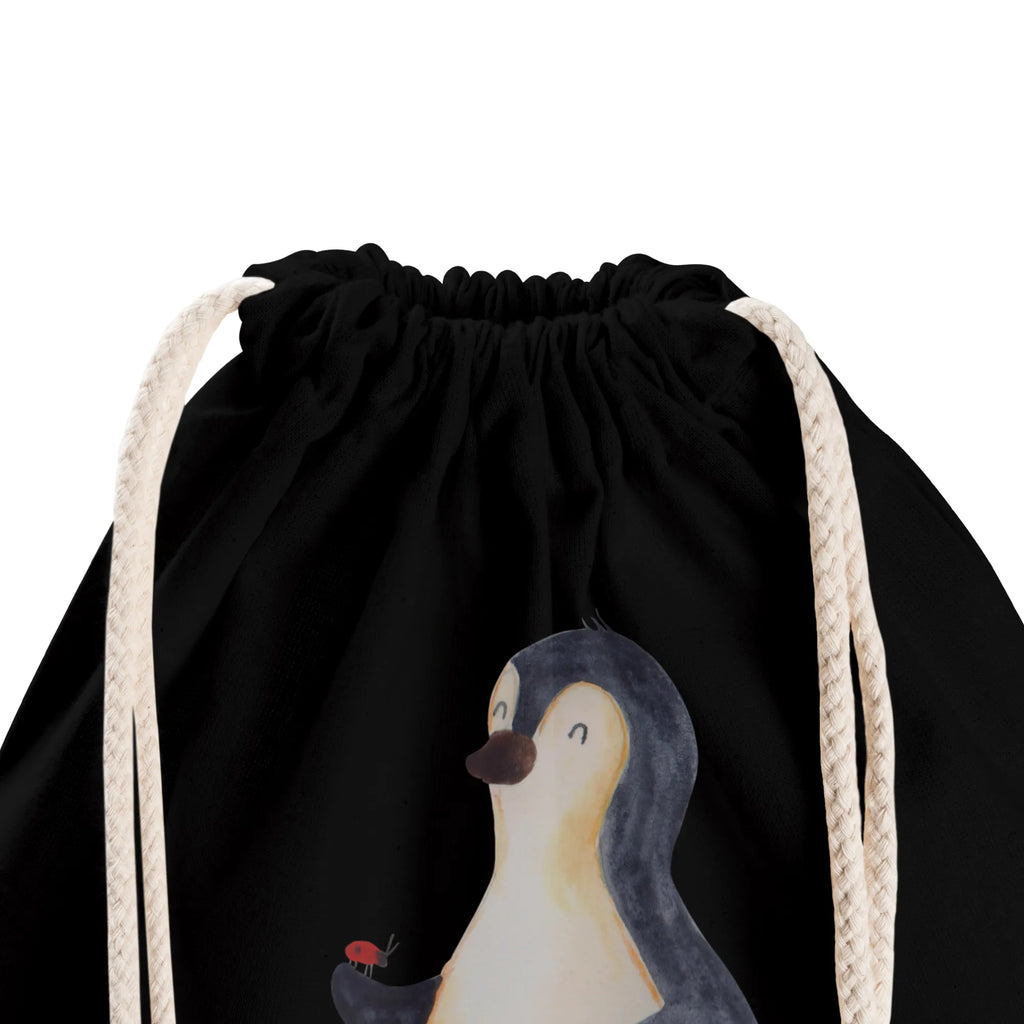 Sportbeutel Pinguin Marienkäfer Sportbeutel, Turnbeutel, Beutel, Sporttasche, Tasche, Stoffbeutel, Sportbeutel Kinder, Gymsack, Beutel Rucksack, Kleine Sporttasche, Sportzubehör, Turnbeutel Baumwolle, Pinguin, Pinguine, Marienkäfer, Liebe, Wunder, Glück, Freude, Lebensfreude