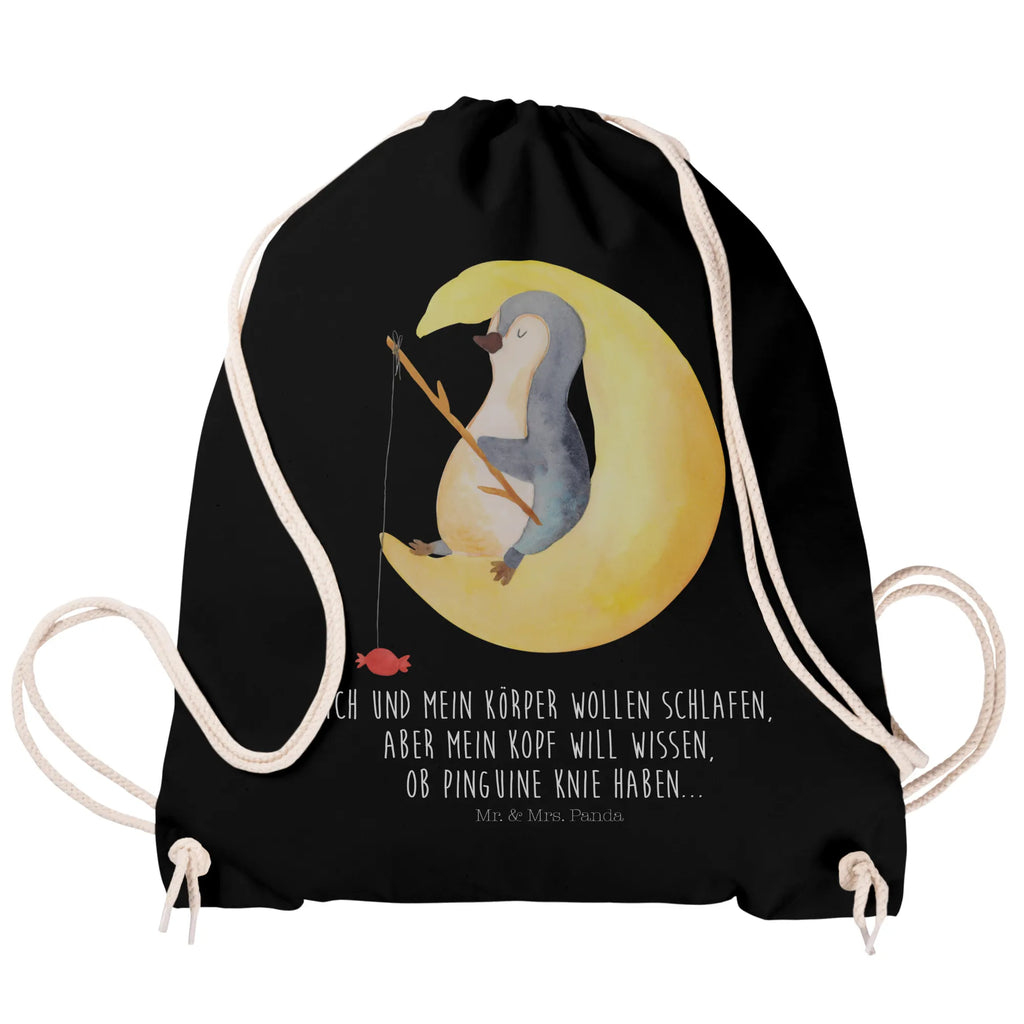 Sportbeutel Pinguin Mond Sportbeutel, Turnbeutel, Beutel, Sporttasche, Tasche, Stoffbeutel, Sportbeutel Kinder, Gymsack, Beutel Rucksack, Kleine Sporttasche, Sportzubehör, Turnbeutel Baumwolle, Pinguin, Pinguine, Spruch, schlafen, Nachtruhe, Einschlafen, Schlafzimmer, Schlafstörungen, Gästezimmer