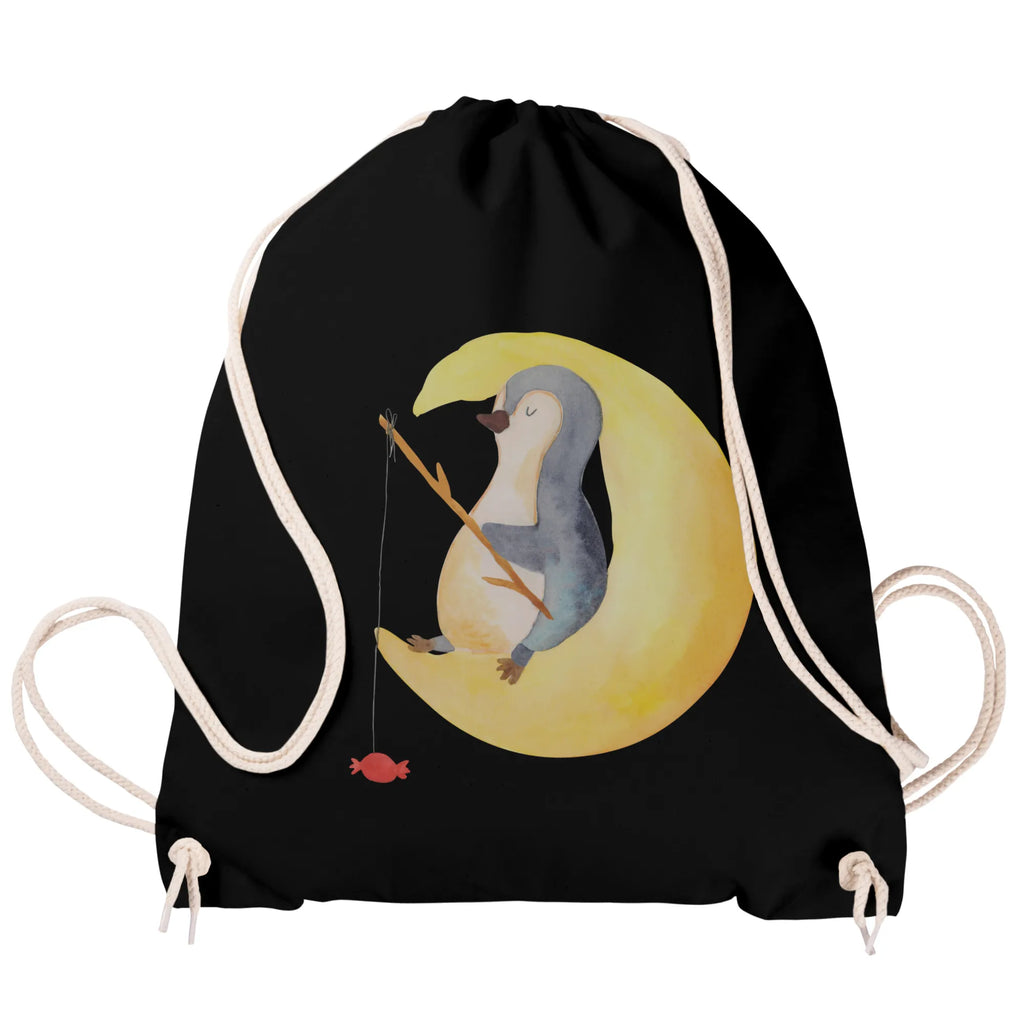 Sportbeutel Pinguin Mond Sportbeutel, Turnbeutel, Beutel, Sporttasche, Tasche, Stoffbeutel, Sportbeutel Kinder, Gymsack, Beutel Rucksack, Kleine Sporttasche, Sportzubehör, Turnbeutel Baumwolle, Pinguin, Pinguine, Spruch, schlafen, Nachtruhe, Einschlafen, Schlafzimmer, Schlafstörungen, Gästezimmer