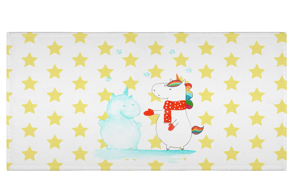 Handtuch Einhorn Schneemann Handtuch, Badehandtuch, Badezimmer, Handtücher, groß, Kinder, Baby, Einhorn, Einhörner, Einhorn Deko, Pegasus, Unicorn, Schneemann, Winter, Schnee, Kuchen, Weihnachten, kalt, Mütze, Handschuhe, X-Mas