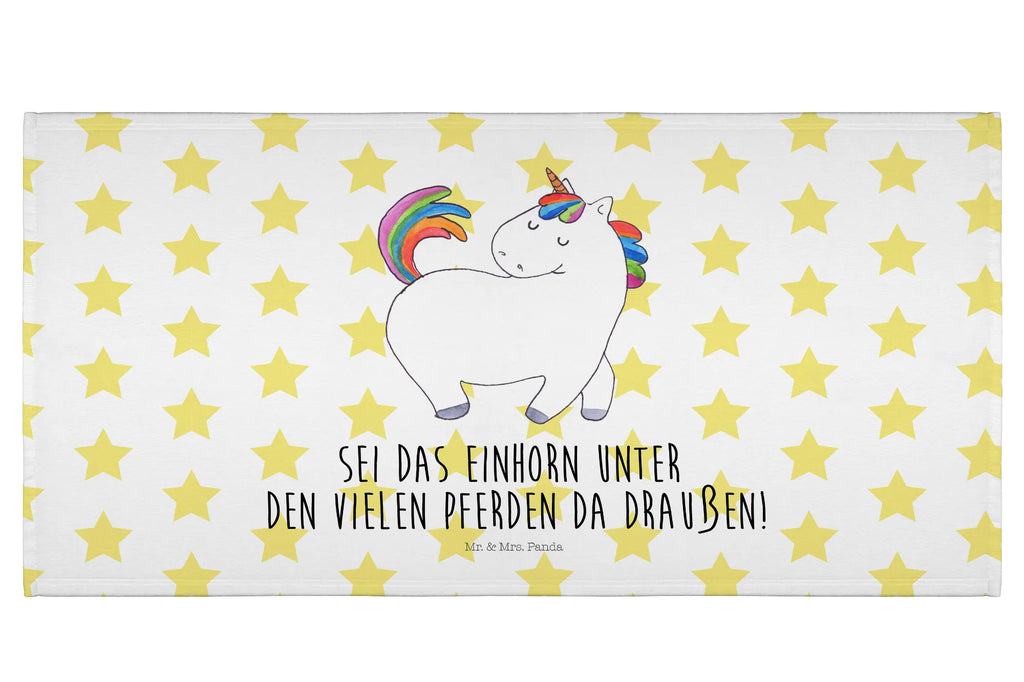 Handtuch Einhorn Stolzieren Handtuch, Badehandtuch, Badezimmer, Handtücher, groß, Kinder, Baby, Einhorn, Einhörner, Einhorn Deko, Pegasus, Unicorn, stolz, anders, bunt, Pferd, Reiter, Reiten, Freundin, Geschenk