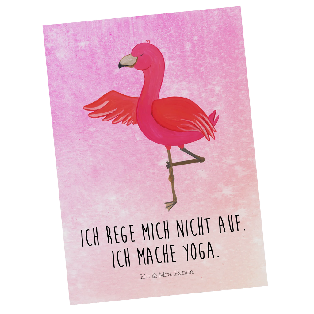 Postkarte Flamingo Yoga Postkarte, Karte, Geschenkkarte, Grußkarte, Einladung, Ansichtskarte, Geburtstagskarte, Einladungskarte, Dankeskarte, Ansichtskarten, Einladung Geburtstag, Einladungskarten Geburtstag, Flamingo, Vogel, Yoga, Namaste, Achtsamkeit, Yoga-Übung, Entspannung, Ärger, Aufregen, Tiefenentspannung