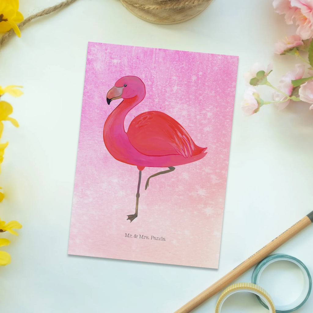 Postkarte Flamingo Classic Postkarte, Karte, Geschenkkarte, Grußkarte, Einladung, Ansichtskarte, Geburtstagskarte, Einladungskarte, Dankeskarte, Ansichtskarten, Einladung Geburtstag, Einladungskarten Geburtstag, Flamingo, Einzigartig, Selbstliebe, Stolz, ich, für mich, Spruch, Freundin, Freundinnen, Außenseiter, Sohn, Tochter, Geschwister